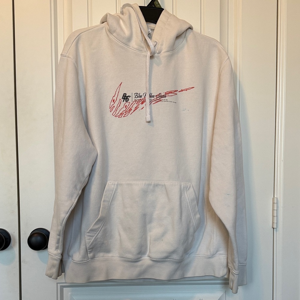 Nike Off-White Hoodie with Red Graphic